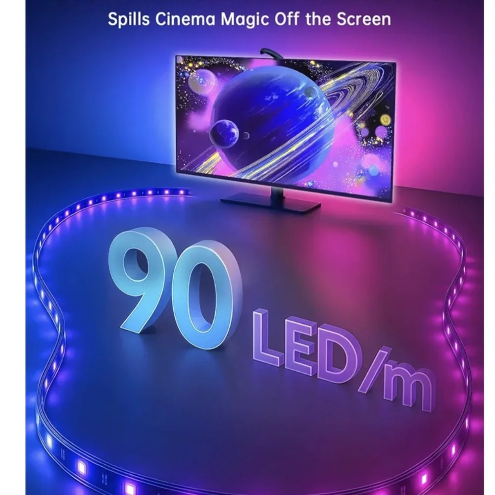 TV LED Backlight with App Control sync to screen - Picture 3 of 4